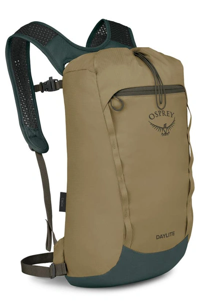 Shop Osprey Daylite Cinch Backpack In Nightingale Yellow / Green