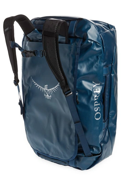 Shop Osprey Transporter 65 Duffle Backpack In Venturi Blue