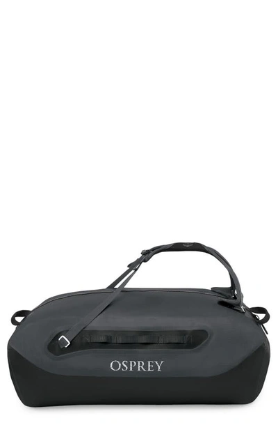 Shop Osprey Transporter® 100l Waterproof Duffle Backpack In Tunnel Vision Grey