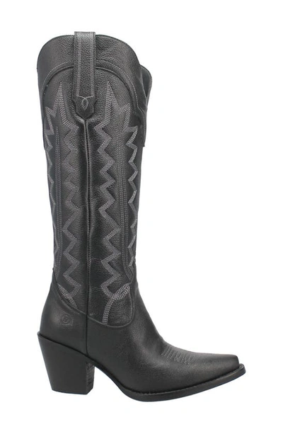 Dingo Knee High Western Boot In Black