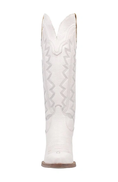 Dingo Knee High Western Boot In White