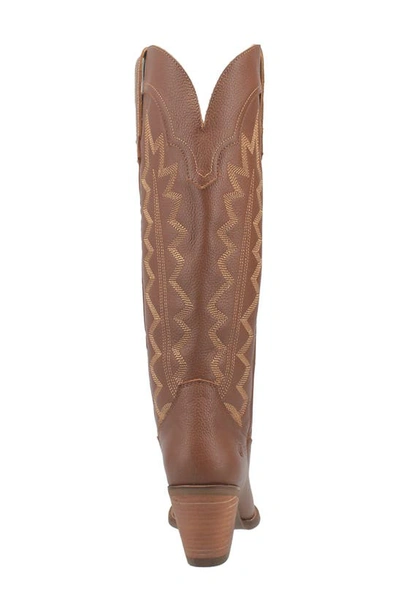 Dingo Knee High Western Boot In Brown