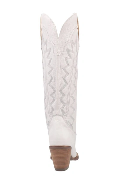 Dingo Knee High Western Boot In White
