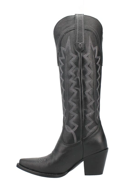 Dingo Knee High Western Boot In Black