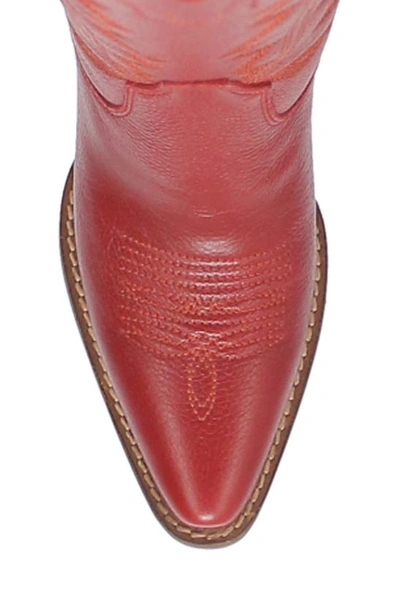 Dingo Knee High Western Boot In Red