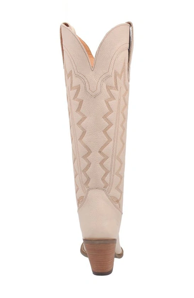 Shop Dingo Knee High Western Boot In Sand