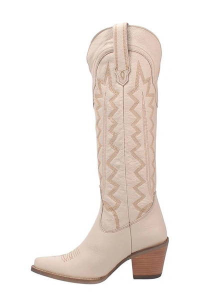 Dingo Knee High Western Boot In Sand