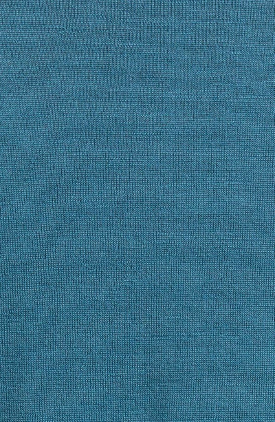 Shop John Smedley Richard Turtleneck Merino Wool Sweater In Blue Tide