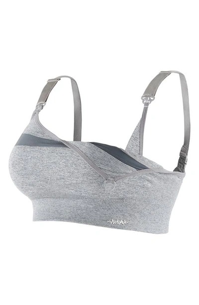 Shop Cache Coeur Maternity/nursing Sports Bra In Grey