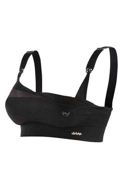 Shop Cache Coeur Maternity/nursing Sports Bra In Black