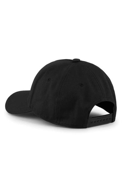 Shop Armani Exchange Logo Baseball Cap In Black