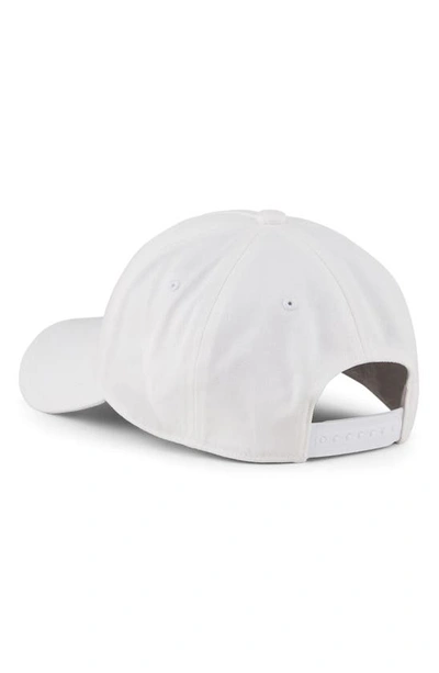 Shop Armani Exchange Logo Baseball Cap In White