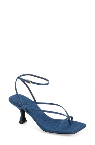 Shop Jeffrey Campbell Fluxx Sandal In Blue Denim