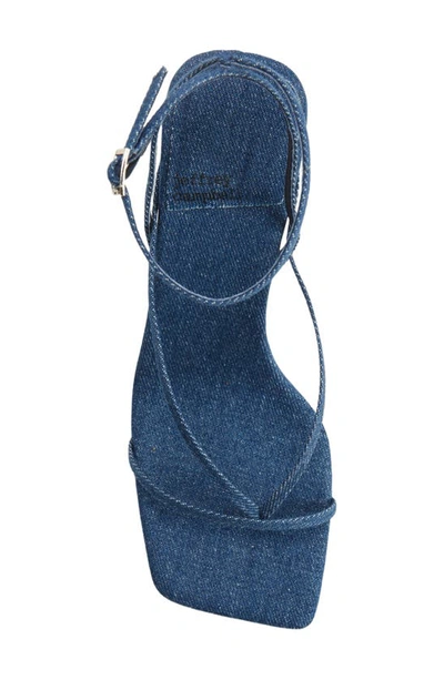 Shop Jeffrey Campbell Fluxx Sandal In Blue Denim