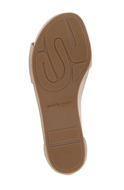 Gentle Souls By Kenneth Cole Gwen Asymmetric Strappy Sandal In Mushroom Nubuck