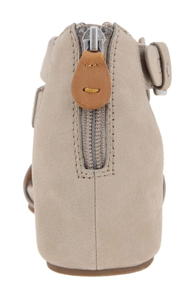 Gentle Souls By Kenneth Cole Gwen Asymmetric Strappy Sandal In Mushroom Nubuck