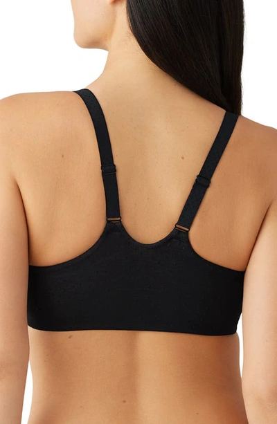 Shop Wacoal Back Appeal Underwire Front Close Racerback Bra In Black