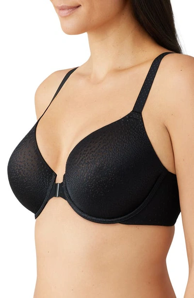 Wacoal Back Appeal Front-close T-shirt Bra In Black