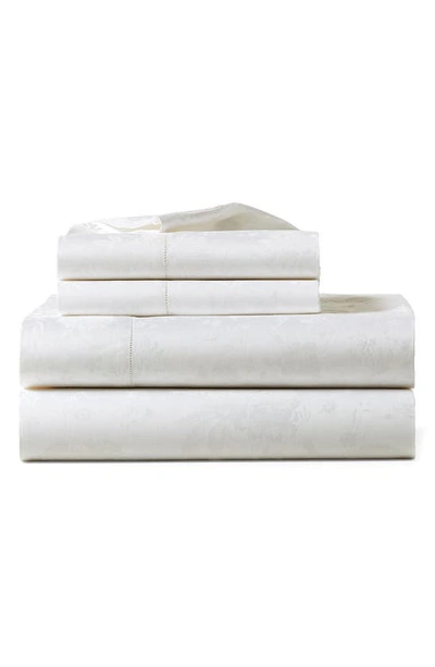 Shop Ralph Lauren Bethany 350 Thread Count Organic Cotton Flat Sheet In Parchment