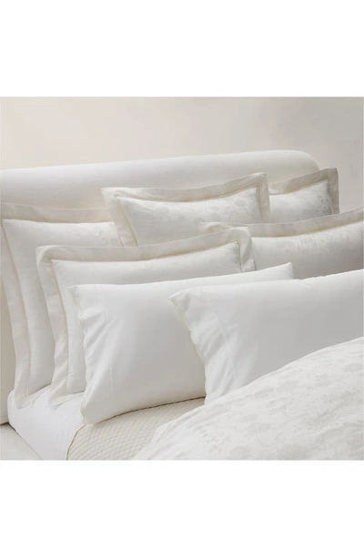 Shop Ralph Lauren Bethany 350 Thread Count Organic Cotton Flat Sheet In Parchment