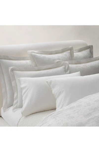 Polo Ralph Lauren Bethany 350 Thread Count Organic Cotton Flat Sheet In Platinum