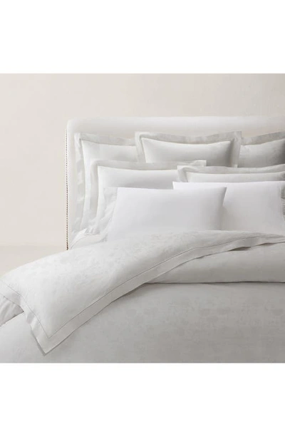 Polo Ralph Lauren Bethany 350 Thread Count Organic Cotton Flat Sheet In Platinum
