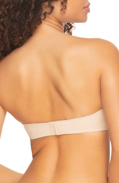 Shop Felina Body Luxe Convertible Strapless Underwire Contour Bra In Warm Nude