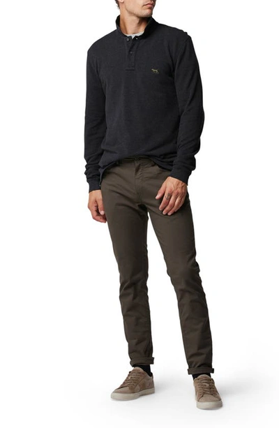Rodd & Gunn Men's Long-sleeve Pique Polo Shirt In Charcoal