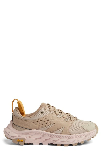 Shop Hoka Anacapa Breeze Aero Low Breathable Trail Running Shoe In Oxford Tan / Peach Whip