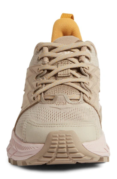 Shop Hoka Anacapa Breeze Aero Low Breathable Trail Running Shoe In Oxford Tan / Peach Whip