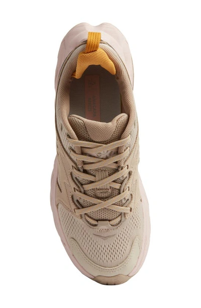 Shop Hoka Anacapa Breeze Aero Low Breathable Trail Running Shoe In Oxford Tan / Peach Whip