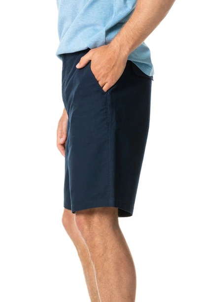 Shop Rodd & Gunn Millwater Stretch Twill Shorts In Navy