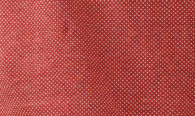 Shop Rodd & Gunn Stanley Point Dot Print Short Sleeve Polo In Garnet