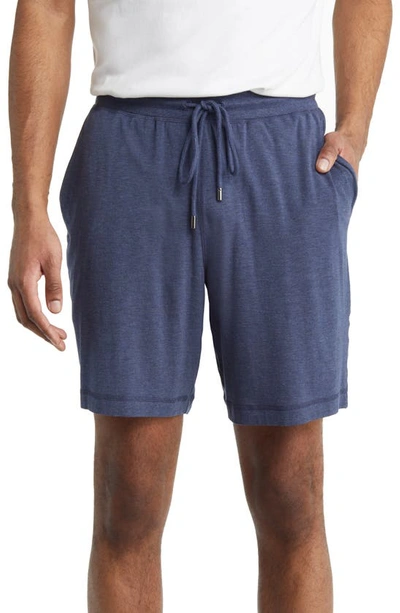 Shop Daniel Buchler Heather Shorts In Navy