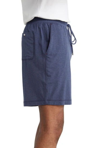 Shop Daniel Buchler Heather Shorts In Navy