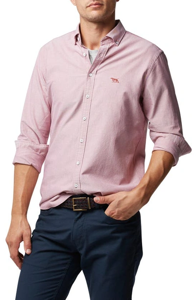Rodd & Gunn North Island Solid Button-down Shirt In Merlot