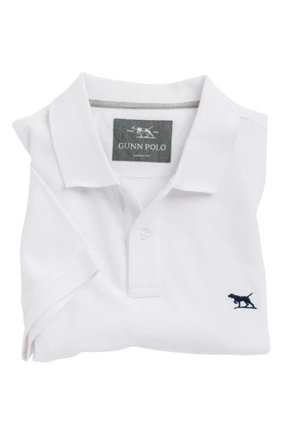 Shop Rodd & Gunn Gunn Piqué Sports Fit Cotton Polo In Coconut