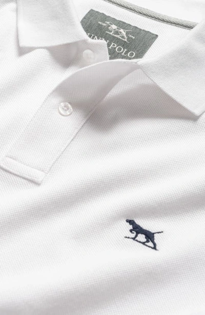 Shop Rodd & Gunn Gunn Piqué Sports Fit Cotton Polo In Coconut