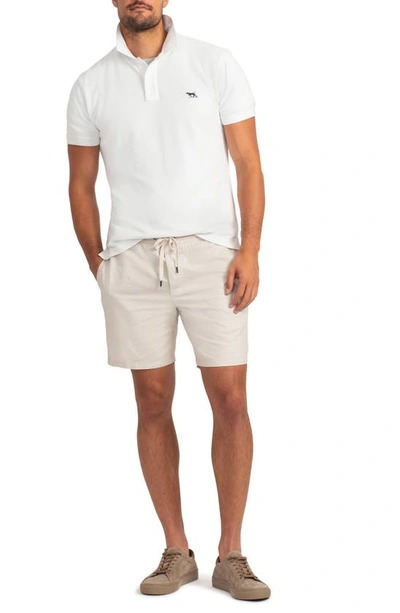 Shop Rodd & Gunn Gunn Piqué Sports Fit Cotton Polo In Coconut