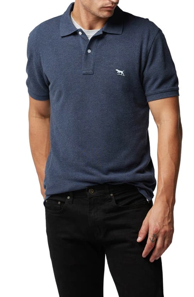 Shop Rodd & Gunn Gunn Piqué Sports Fit Cotton Polo In Adriatic