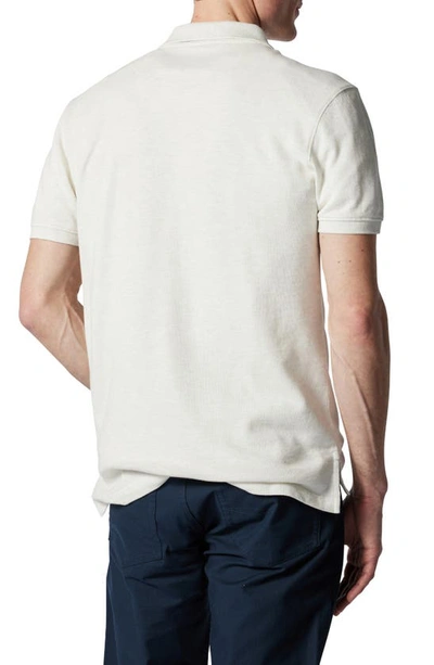 Shop Rodd & Gunn Gunn Piqué Sports Fit Cotton Polo In Ice