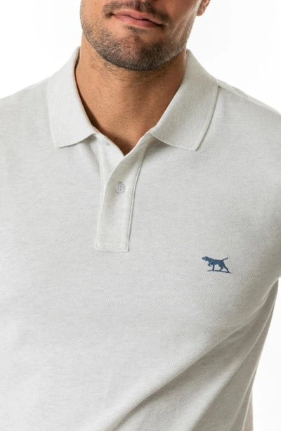 Shop Rodd & Gunn Gunn Piqué Sports Fit Cotton Polo In Ice