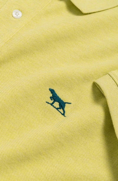 Shop Rodd & Gunn Gunn Piqué Sports Fit Cotton Polo In Limoncello