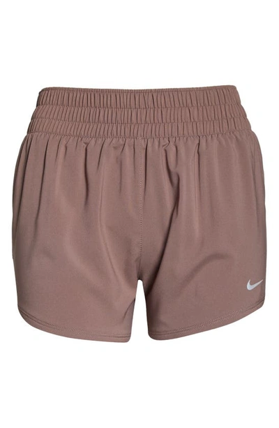 Shop Nike Dri-fit One Shorts In Plum Eclipse/ Reflective Silv