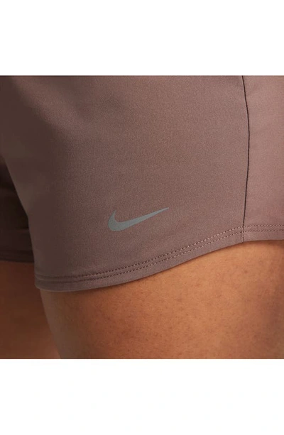 Shop Nike Dri-fit One Shorts In Plum Eclipse/ Reflective Silv