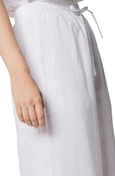 Shop Equipment Theo Wide Leg Linen Pants In Bright White