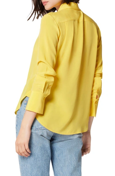 Shop Equipment Leona Silk Button-up Shirt In Soleil De Printemps