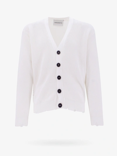 Shop Amaranto Cardigan In White