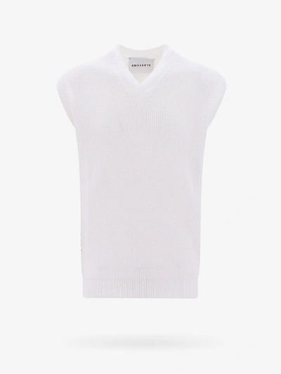 Shop Amaranto Vest In White