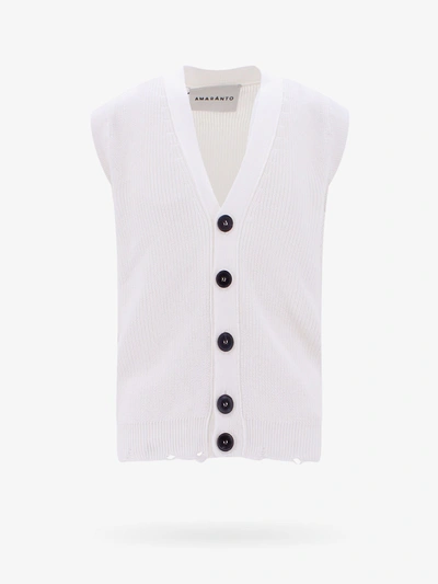 Shop Amaranto Vest In White